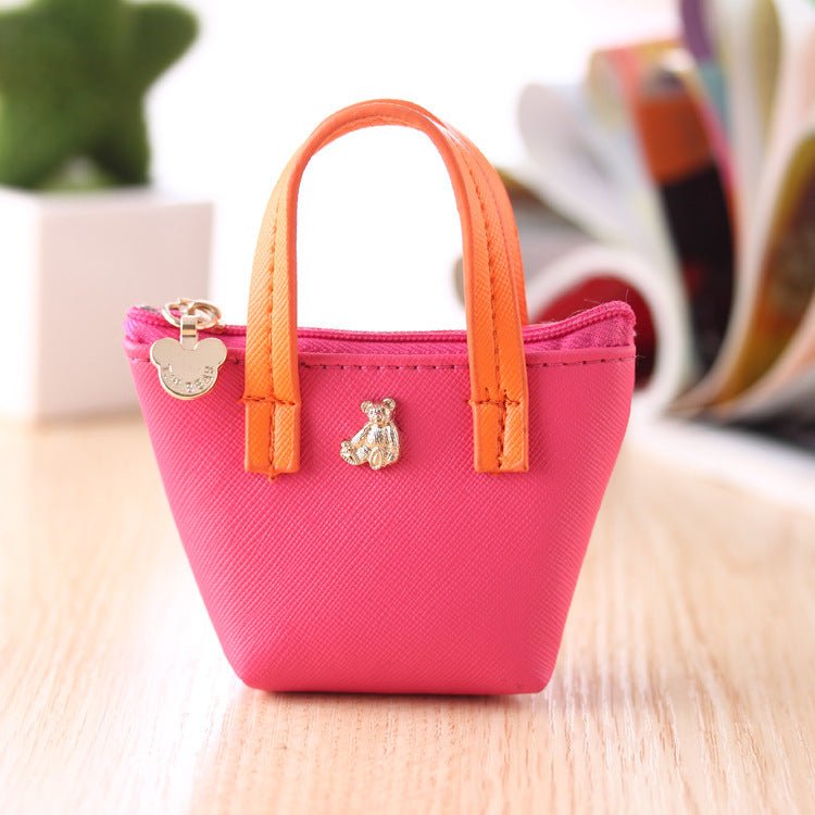 Korean Zero Purse Hand Leather Bag Candy Color Lovely Zero Purse