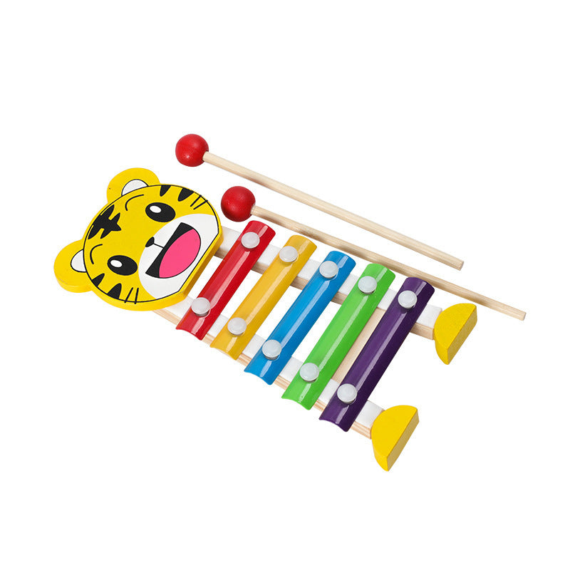 Wooden toys educational toys in rainbow colours 