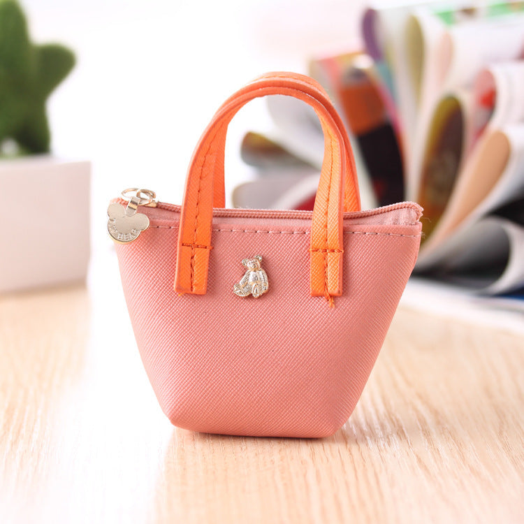 Korean Zero Purse Hand Leather Bag Candy Color Lovely Zero Purse