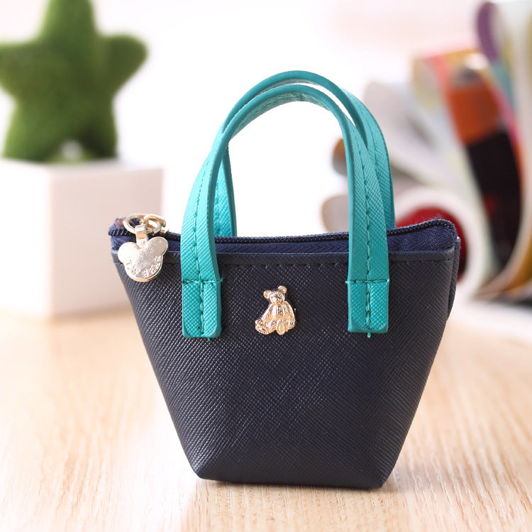 Korean Zero Purse Hand Leather Bag Candy Color Lovely Zero Purse