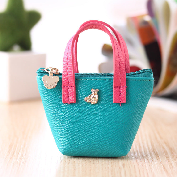 Korean Zero Purse Hand Leather Bag Candy Color Lovely Zero Purse