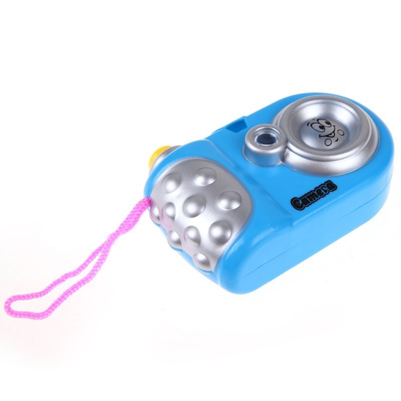 Kids toy camera with smiley face for pretend play
Pink and yellow cartoon-style kids toy camera with light and sound, ideal for toddler pretend play